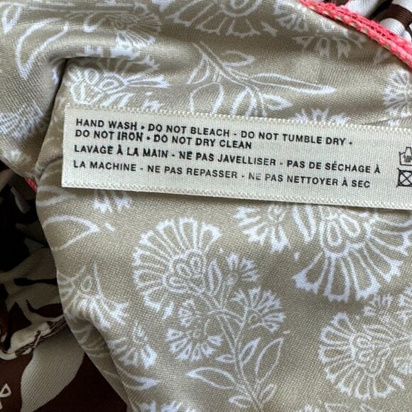 Free People Beach Women's Pamela One-Piece Swimsuit Floral Brown Size Large - Picture 10 of 10